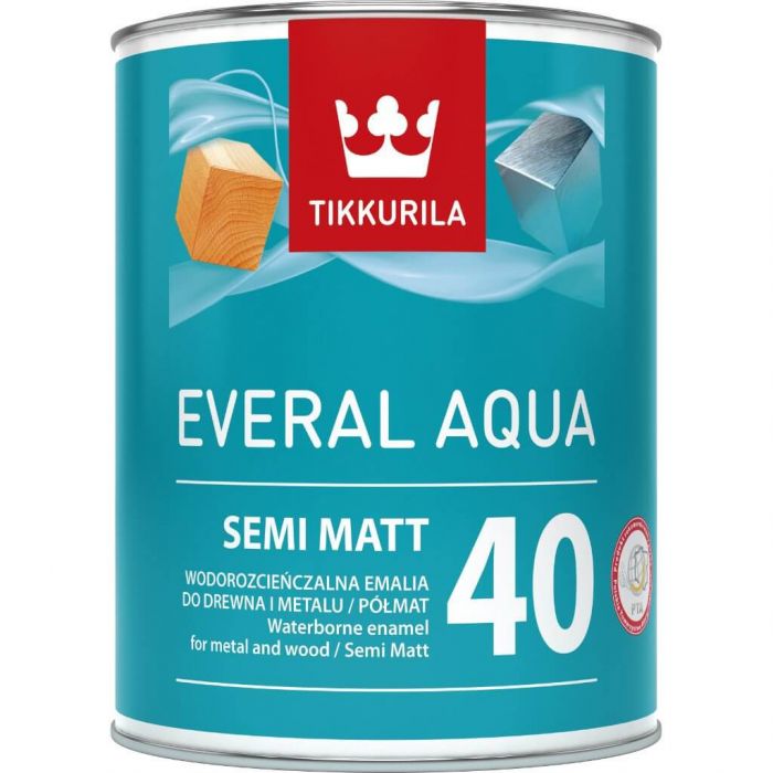 Emalia Akrylowa Tikkurila Everal Aqua Semi Matt 40 0,9l