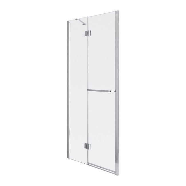 Drzwi prysznicowe uchylne GoodHome Naya 100 x 195 cm szkło transparentne