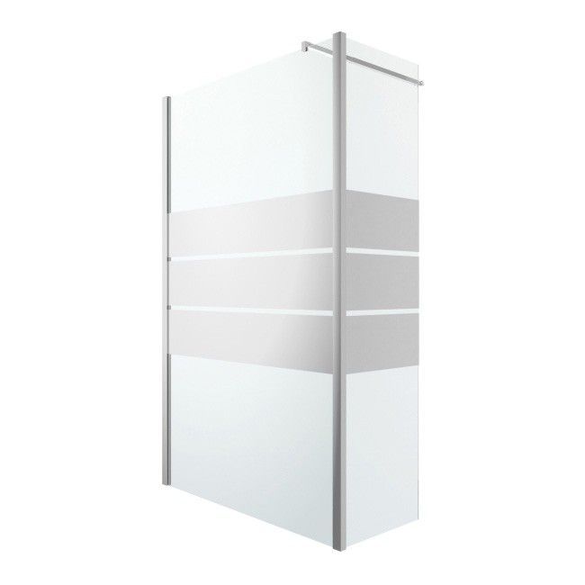 Kabina prysznicowa walk-in GoodHome Beloya 80 + 45 cm chrom/szkło lustrzane