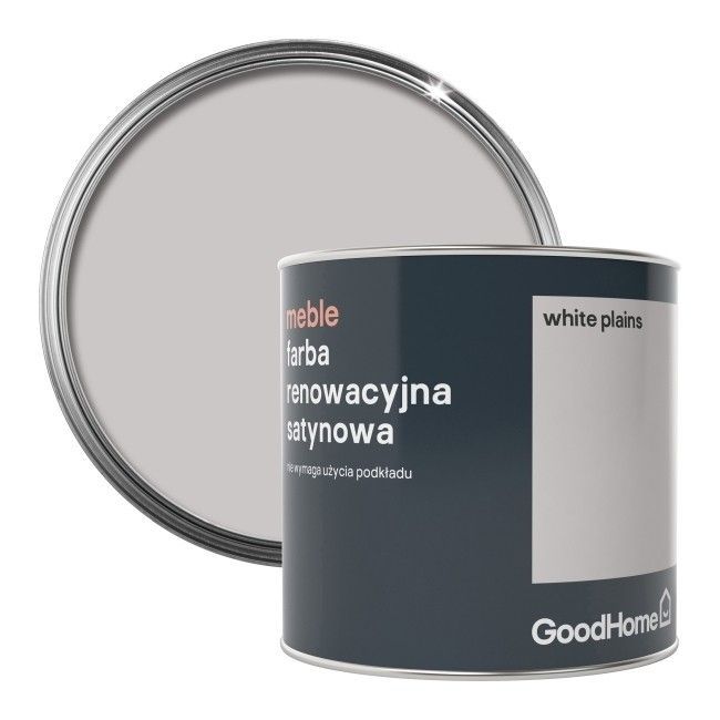 Farba renowacyjna GoodHome Meble white plains satyna 0,5 l