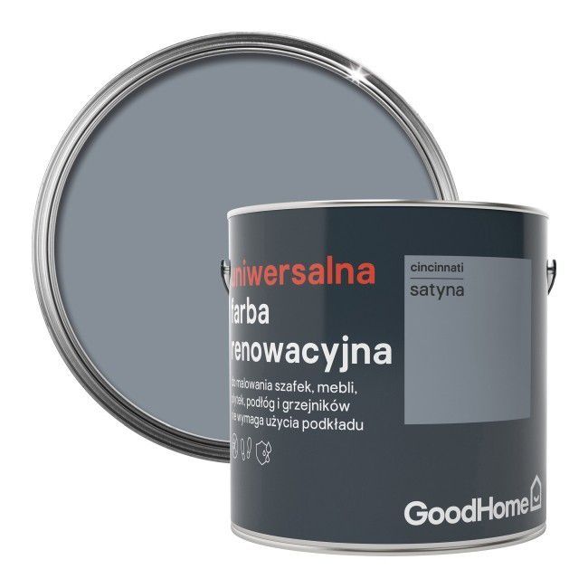 Farba renowacyjna uniwersalna GoodHome cincinnati satyna 2 l