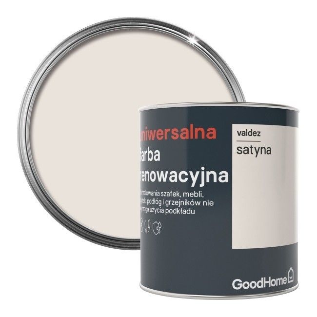 Farba renowacyjna uniwersalna GoodHome valdez satyna 0,75 l