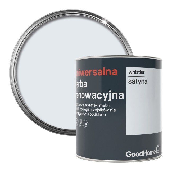 Farba renowacyjna uniwersalna GoodHome whistler satyna 0,75 l