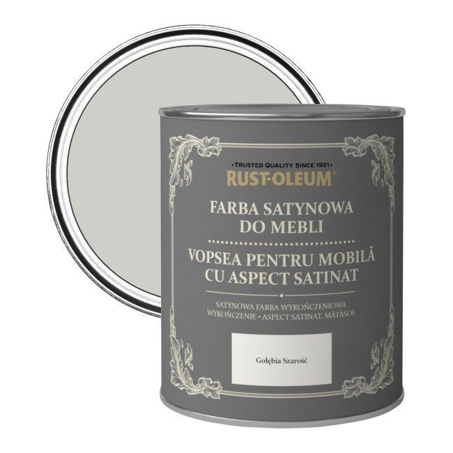 Farba do mebli Rust-Oleum gołębia szarość satyna 0,125 l