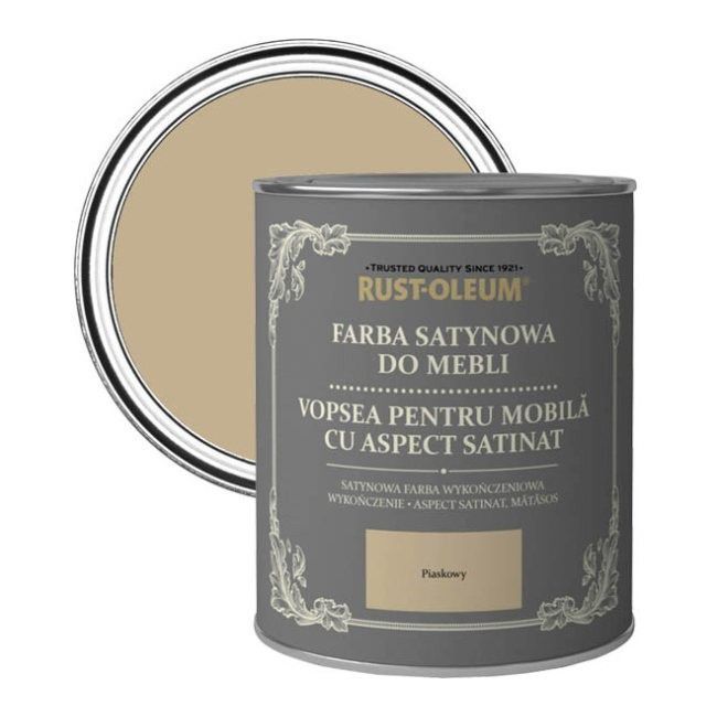 Farba do mebli Rust-Oleum piaskowy satyna 0,125 l