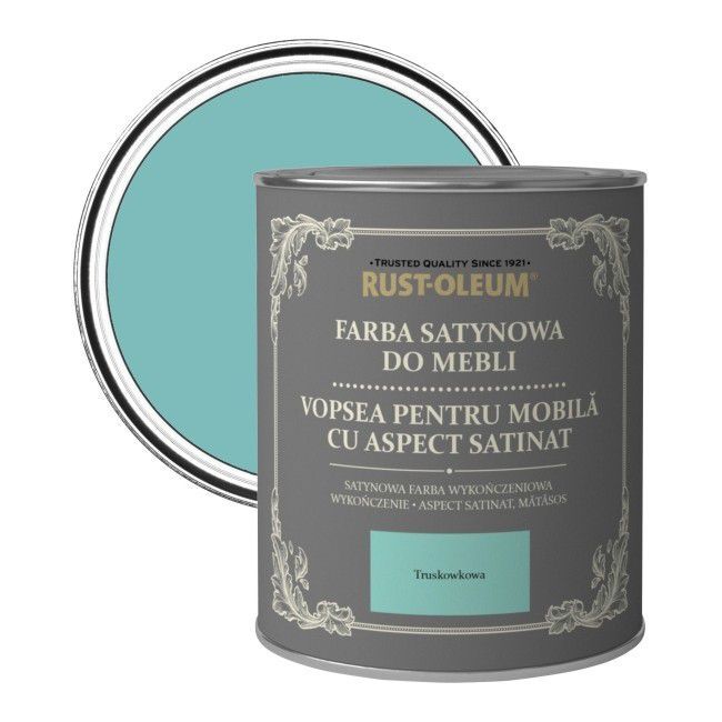 Farba do mebli Rust-Oleum turkusowy satyna 0,125 l