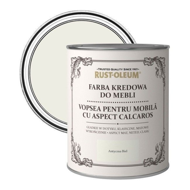 Farba kredowa do mebli Rust-Oleum antyczna biel 0,125 l