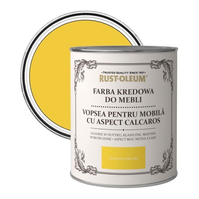 Farba kredowa do mebli Rust-Oleum cytrynowa galaretka 0,125 l