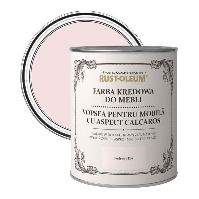 Farba kredowa do mebli Rust-Oleum pudrowy róż 0,125 l