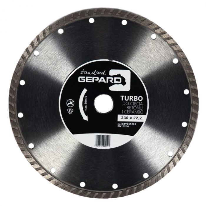 Tarcza diamentowa turbo 230mm Gepard Standard GDT23022S
