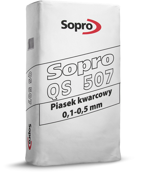 Piasek kwarcowy Sopro QS 507, 0,1- 0,5 mm 25kg